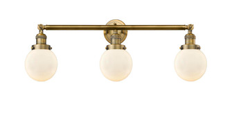 Beacon - 3 Light - 30 inch - Brushed Brass - Bath Vanity Light (3442|205-BB-G201-6)