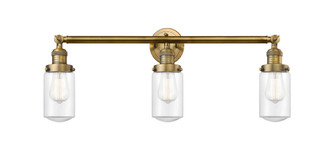 Dover - 3 Light - 31 inch - Brushed Brass - Bath Vanity Light (3442|205-BB-G312-LED)