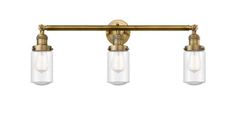 Dover - 3 Light - 31 inch - Brushed Brass - Bath Vanity Light (3442|205-BB-G314)