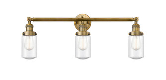Dover - 3 Light - 31 inch - Brushed Brass - Bath Vanity Light (3442|205-BB-G314-LED)
