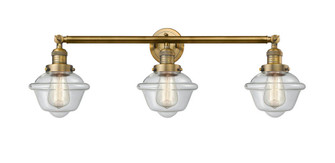 Oxford - 3 Light - 34 inch - Brushed Brass - Bath Vanity Light (3442|205-BB-G532-LED)