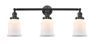 Canton - 3 Light - 30 inch - Matte Black - Bath Vanity Light (3442|205-BK-G181)