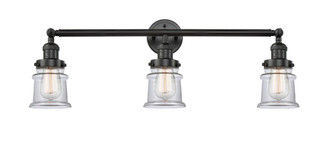 Canton - 3 Light - 30 inch - Matte Black - Bath Vanity Light (3442|205-BK-G182S)