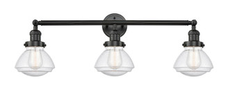 Olean - 3 Light - 31 inch - Matte Black - Bath Vanity Light (3442|205-BK-G324)