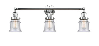 Canton - 3 Light - 30 inch - Polished Chrome - Bath Vanity Light (3442|205-PC-G184S)