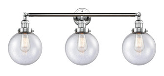 Beacon - 3 Light - 32 inch - Polished Chrome - Bath Vanity Light (3442|205-PC-G204-8-LED)