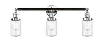 Dover - 3 Light - 31 inch - Polished Chrome - Bath Vanity Light (3442|205-PC-G314-LED)