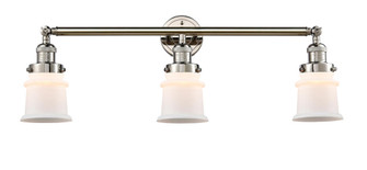 Canton - 3 Light - 30 inch - Polished Nickel - Bath Vanity Light (3442|205-PN-G181S)
