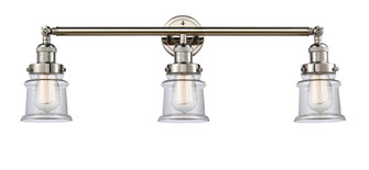 Canton - 3 Light - 30 inch - Polished Nickel - Bath Vanity Light (3442|205-PN-G182S)