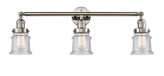 Canton - 3 Light - 30 inch - Polished Nickel - Bath Vanity Light (3442|205-PN-G184S-LED)