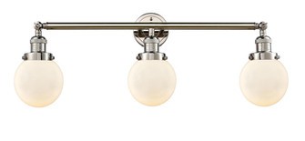 Beacon - 3 Light - 30 inch - Polished Nickel - Bath Vanity Light (3442|205-PN-G201-6-LED)