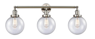 Beacon - 3 Light - 32 inch - Polished Nickel - Bath Vanity Light (3442|205-PN-G204-8-LED)