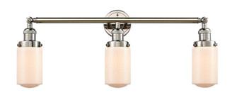 Dover - 3 Light - 31 inch - Polished Nickel - Bath Vanity Light (3442|205-PN-G311)