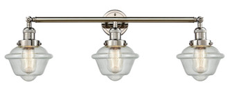 Oxford - 3 Light - 34 inch - Polished Nickel - Bath Vanity Light (3442|205-PN-G534-LED)