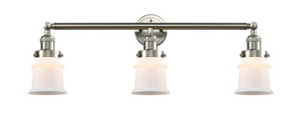 Canton - 3 Light - 30 inch - Brushed Satin Nickel - Bath Vanity Light (3442|205-SN-G181S-LED)