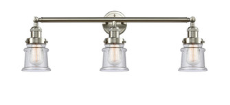Canton - 3 Light - 30 inch - Brushed Satin Nickel - Bath Vanity Light (3442|205-SN-G184S)