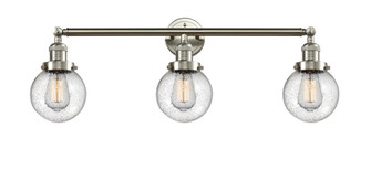 Beacon - 3 Light - 30 inch - Brushed Satin Nickel - Bath Vanity Light (3442|205-SN-G204-6)