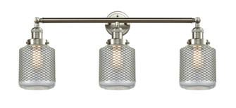 Stanton - 3 Light - 32 inch - Brushed Satin Nickel - Bath Vanity Light (3442|205-SN-G262-LED)