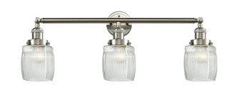 Colton - 3 Light - 32 inch - Brushed Satin Nickel - Bath Vanity Light (3442|205-SN-G302-LED)