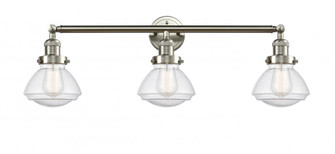 Olean - 3 Light - 31 inch - Brushed Satin Nickel - Bath Vanity Light (3442|205-SN-G324-LED)