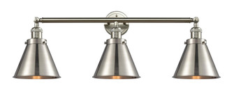 Appalachian - 3 Light - 32 inch - Brushed Satin Nickel - Bath Vanity Light (3442|205-SN-M13-SN-LED)