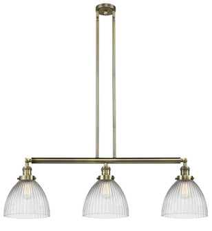 Seneca Falls - 3 Light - 39 inch - Antique Brass - Stem Hung - Adjustable Island Light (3442|213-AB-G222-LED)