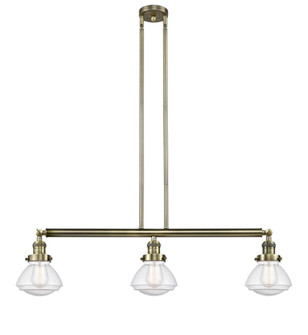 Olean - 3 Light - 39 inch - Antique Brass - Stem Hung - Adjustable Island Light (3442|213-AB-G324)