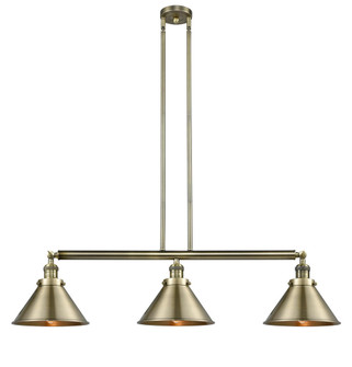 Briarcliff - 3 Light - 43 inch - Antique Brass - Stem Hung - Adjustable Island Light (3442|213-AB-M10-AB-LED)
