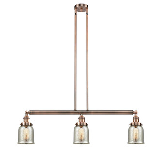 Bell - 3 Light - 38 inch - Antique Copper - Stem Hung - Adjustable Island Light (3442|213-AC-G58)