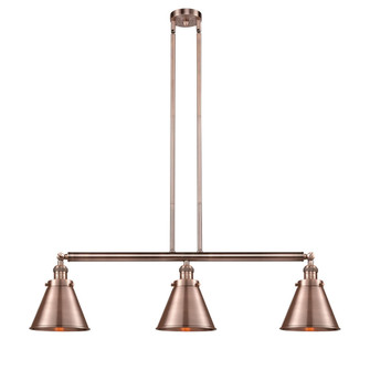 Appalachian - 3 Light - 40 inch - Antique Copper - Stem Hung - Adjustable Island Light (3442|213-AC-M13-AC-LED)