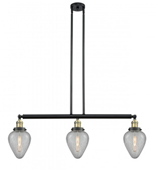 Geneseo - 3 Light - 38 inch - Black Antique Brass - Stem Hung - Island Light (3442|213-BAB-G165)