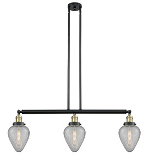 Geneseo - 3 Light - 38 inch - Black Antique Brass - Stem Hung - Adjustable Island Light (3442|213-BAB-G165)