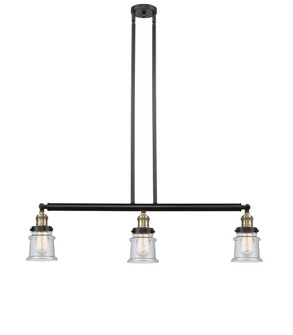 Canton - 3 Light - 39 inch - Black Antique Brass - Stem Hung - Adjustable Island Light (3442|213-BAB-G184S)