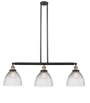 Seneca Falls - 3 Light - 39 inch - Black Antique Brass - Stem Hung - Adjustable Island Light (3442|213-BAB-G222-LED)