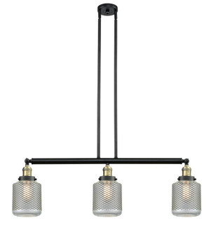 Stanton - 3 Light - 39 inch - Black Antique Brass - Stem Hung - Adjustable Island Light (3442|213-BAB-G262)
