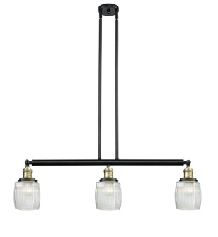 Colton - 3 Light - 38 inch - Black Antique Brass - Stem Hung - Adjustable Island Light (3442|213-BAB-G302)