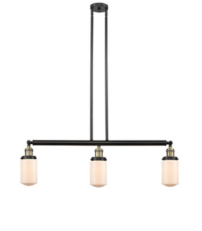 Dover - 3 Light - 37 inch - Black Antique Brass - Stem Hung - Adjustable Island Light (3442|213-BAB-G311)