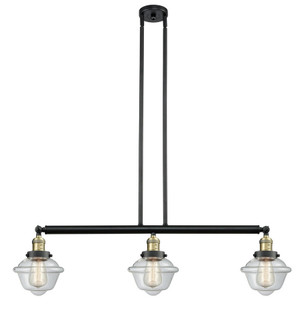 Oxford - 3 Light - 40 inch - Black Antique Brass - Stem Hung - Adjustable Island Light (3442|213-BAB-G532-LED)
