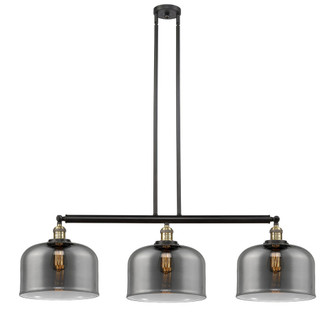 Bell - 3 Light - 42 inch - Black Antique Brass - Stem Hung - Adjustable Island Light (3442|213-BAB-G73-L)