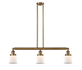 Canton - 3 Light - 39 inch - Brushed Brass - Stem Hung - Adjustable Island Light (3442|213-BB-G181S-LED)