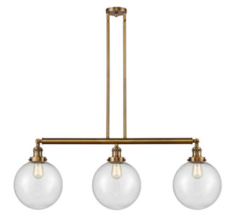 Beacon - 3 Light - 42 inch - Brushed Brass - Stem Hung - Adjustable Island Light (3442|213-BB-G204-10)