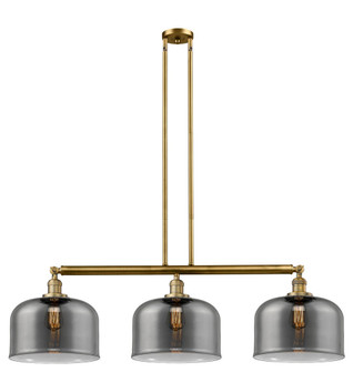 Bell - 3 Light - 42 inch - Brushed Brass - Stem Hung - Adjustable Island Light (3442|213-BB-G73-L)