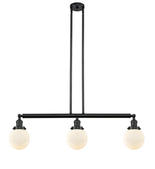 Beacon - 3 Light - 39 inch - Matte Black - Stem Hung - Adjustable Island Light (3442|213-BK-G201-6)