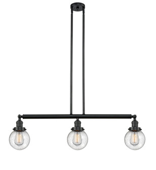 Beacon - 3 Light - 39 inch - Matte Black - Stem Hung - Adjustable Island Light (3442|213-BK-G204-6)