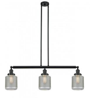 Stanton - 3 Light - 39 inch - Matte Black - Stem Hung - Island Light (3442|213-BK-G262)