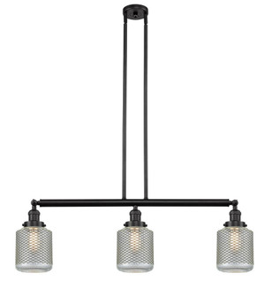 Stanton - 3 Light - 39 inch - Oil Rubbed Bronze - Stem Hung - Adjustable Island Light (3442|213-OB-G262-LED)