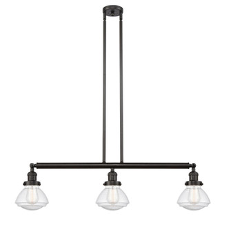 Olean - 3 Light - 39 inch - Oil Rubbed Bronze - Stem Hung - Adjustable Island Light (3442|213-OB-G324)