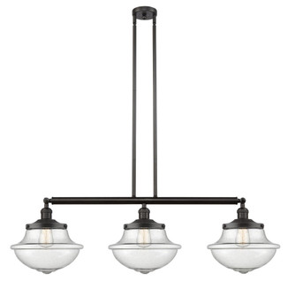 Oxford - 3 Light - 42 inch - Oil Rubbed Bronze - Stem Hung - Adjustable Island Light (3442|213-OB-G544)