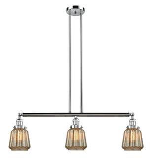 Chatham - 3 Light - 39 inch - Polished Chrome - Stem Hung - Adjustable Island Light (3442|213-PC-G146-LED)