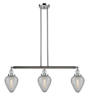 Geneseo - 3 Light - 38 inch - Polished Chrome - Stem Hung - Adjustable Island Light (3442|213-PC-G165)